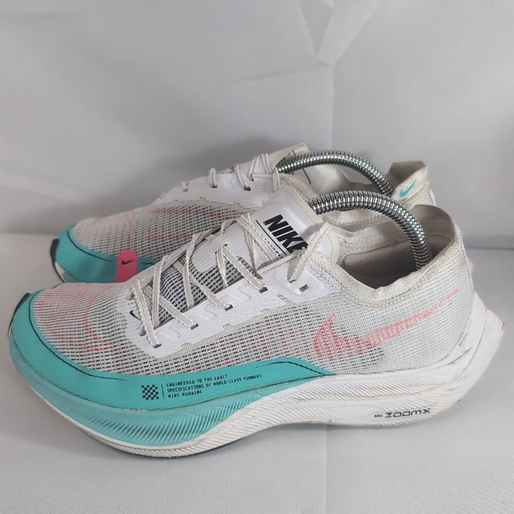 Nike ZoomX Vaporfly Next% 2 CU4111-101 US 8.5 M 10 W White Watermelon Pink Blue